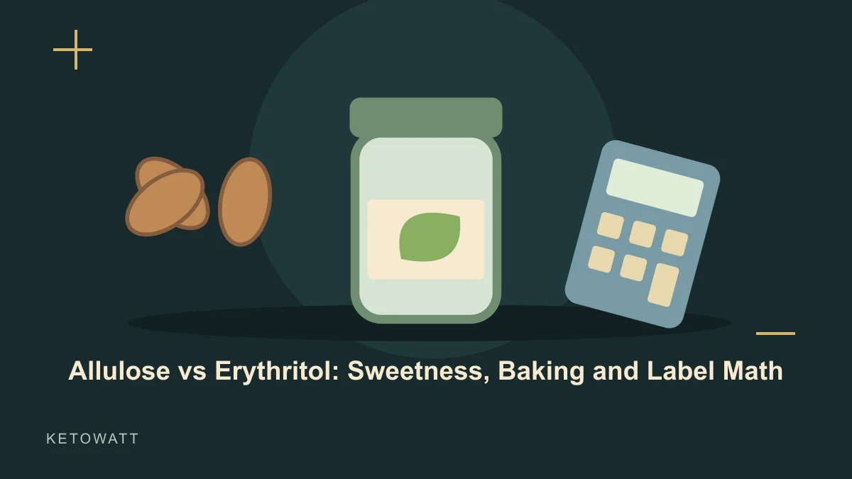 Allulose vs Erythritol: Sweetness, Baking and Label Math